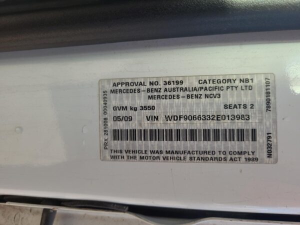 MERCEDES SPRINTER 2006-2009 PARTICULATE FILTER/DPF DIESEL, 2.1, OM646, NCV3, 10/ - Image 22