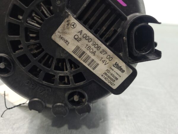 MERCEDES VIANO 2011-2014 ALTERNATOR DIESEL, 3.0, VALEO 180AMP, P/N A0009062700, - Image 6