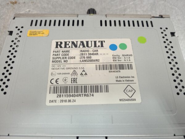 RENAULT TRAFIC 2015-2021 STEREO/HEAD UNIT HEAD UNIT W/ DISPLAY UNIT, 7IN TOUCHSC - Image 26