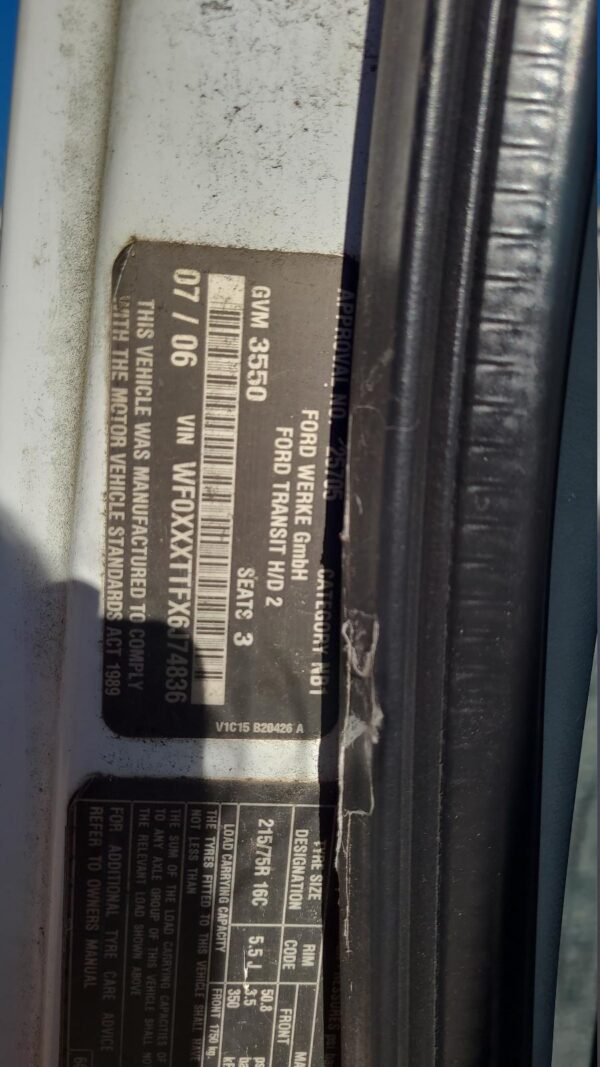 FORD TRANSIT 2006-2014 CONSOLE VM, 07/06-02/14 - Image 80