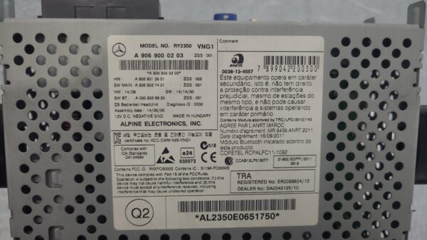 MERCEDES SPRINTER 2006-2018 STEREO/HEAD UNIT DISPLAY & CONTROL UNIT, DOUBLE - Image 99