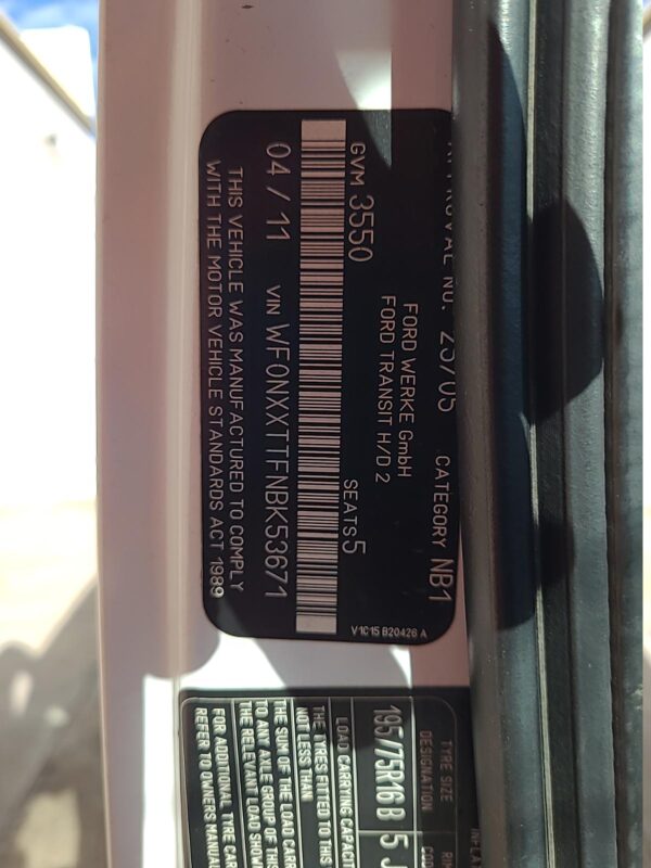 FORD TRANSIT 2006-2014 POWER WINDOW SWITCH LH FRONT, VM SI-II, 07/06-02/14 - Image 63