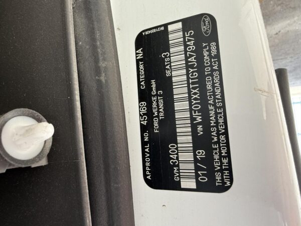 FORD TRANSIT CUSTOM FRONT PARKING SENSOR VN, 09/13-08/23 13 14 15 16 17 18 19 20 - Image 11