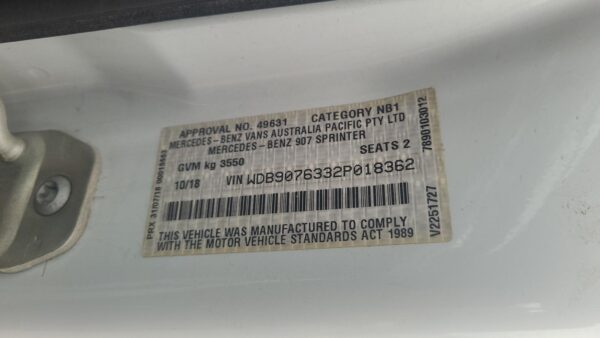 MERCEDES SPRINTER BODY SEAL RUBBER LH SLIDING DOOR RUBBER SEAL, VS30, VAN, LOW R - Image 49