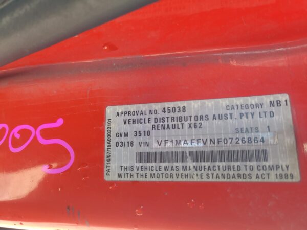 RENAULT MASTER 2011-2020 TRIM PANEL X62, AIR VENT ON DASH (RH INNER SIDE), MATTE - Image 11