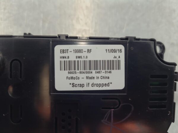 FORD EVEREST 2015-2022 HEATER/AC CONTROLS REAR, UA, 07/15-05/22 - Image 3