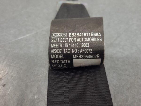 FORD EVEREST 2015-2022 SEAT BELT RH REAR 2ND ROW, SEAT BELT ONLY, UA, 07/15-05/2 - Image 2