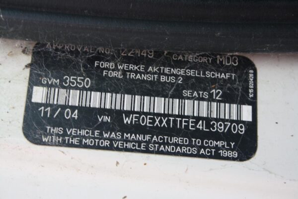 FORD TRANSIT 2000-2006 REAR DIFF ASSEMBLY VH-VJ, SINGLE WHEEL, 5 SPEED, MAN/AUTO - Image 20