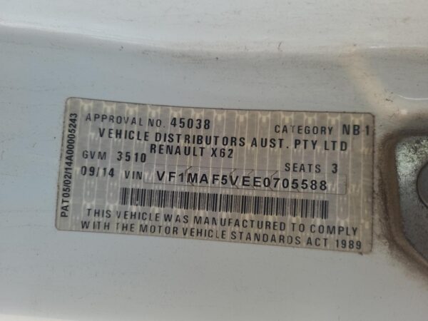 RENAULT MASTER 2011-2014 FAN SPEED RESISTOR X62, 09/11-12/14 - Image 11