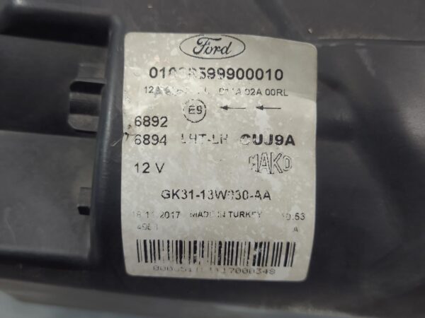 FORD TRANSIT 2016-2024 LEFT HEADLAMP VO, BLACK INSERT TYPE, 05/16- - Image 4