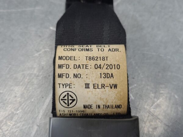 FORD RANGER 2006-2011 SEAT BELT LH REAR, SEAT BELT ONLY, BLACK, PJ-PK, DUAL CAB, - Image 19