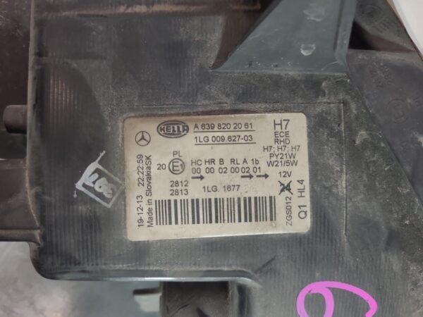 MERCEDES VITO 2011-2015 LEFT HEADLAMP 639, NON HID TYPE, 02/11-02/15 - Image 4