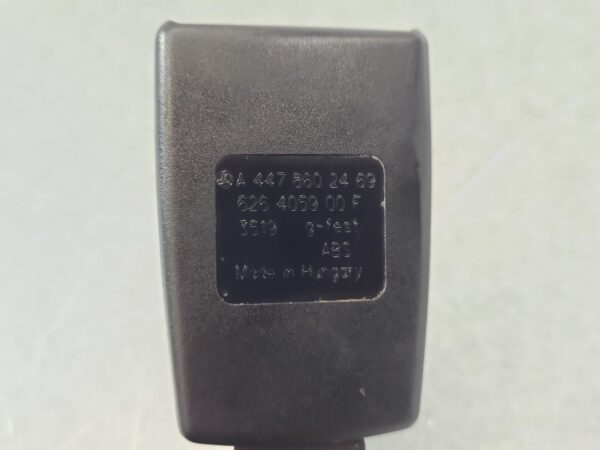 MERCEDES VITO 2015-2024 SEAT BELT 447, RH FRONT, SEAT BELT STALK ONLY, 03/15- - Image 6