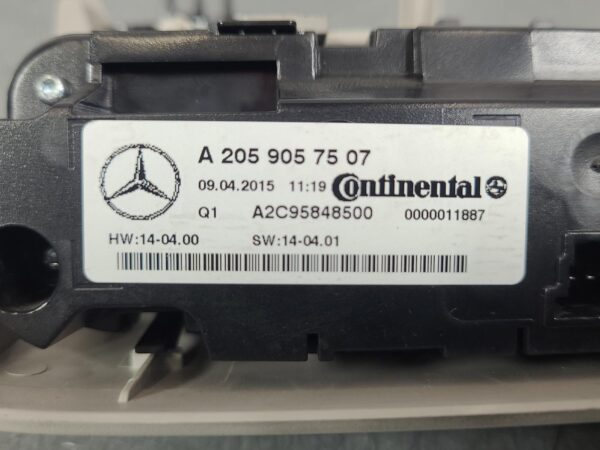 MERCEDES VITO 2016-2025 HEATER/AC CONTROLS 447, V CLASS, ROOF MOUNTED, 03/15- - Image 4