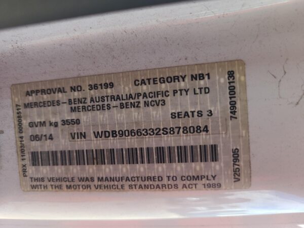 MERCEDES SPRINTER 2014-2018 BRAKE BOOSTER NCV3, DIESEL, 2.1, TURBO, TRW BRAND, 0 - Image 11