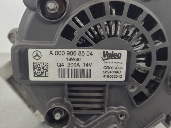 MERCEDES VITO 2015-2022 ALTERNATOR 447, DIESEL, 2.1, TURBO, 651.950 CODE, 200AMP - Image 6