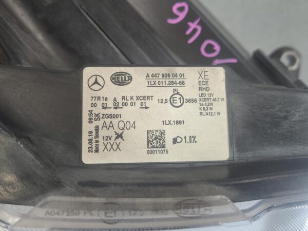 MERCEDES VITO 2019-2024 RIGHT HEADLAMP 447, W/ LED TYPE, 09/19-04/24 - Image 25