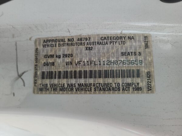 RENAULT TRAFIC 2015-2025 MOUNT X82, 01/15- - Image 11