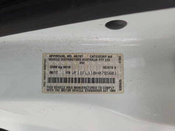 RENAULT TRAFIC 2015-2022 TRANS/GEARBOX MANUAL, DIESEL, 1.6, TWIN TURBO, X82, 01/ - Image 11