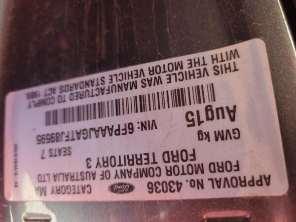 FORD TERRITORY 2011-2016 RIGHT DRIVESHAFT FRONT, DIESEL, SZ MKI-MKII, 03/11-12/1 - Image 45