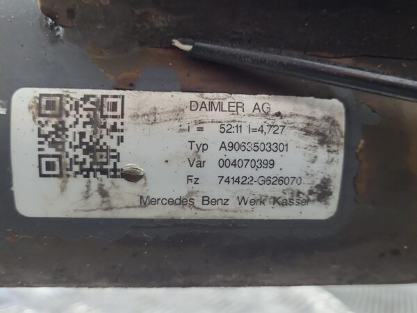 MERCEDES SPRINTER 2006-2018 REAR DIFF ASSEMBLY NCV3, DUAL REAR WHEEL, 10/06-04/1 - Image 46