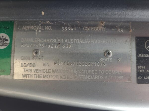 MERCEDES VITO 2004-2011 FRT XMEMBER/CRADLE 639, 4CYL, EARLY TYPE, 04/04-01/11 - Image 22