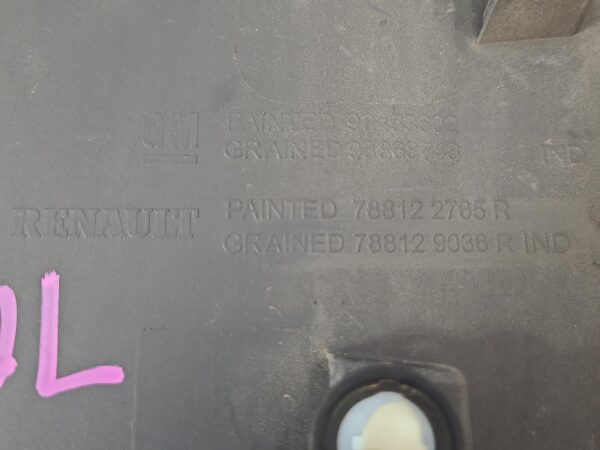 RENAULT TRAFIC 2015-2024 BODY/DOOR MOULD X82, RH QUARTER PANEL MOULD, LONG WHEEL - Image 5