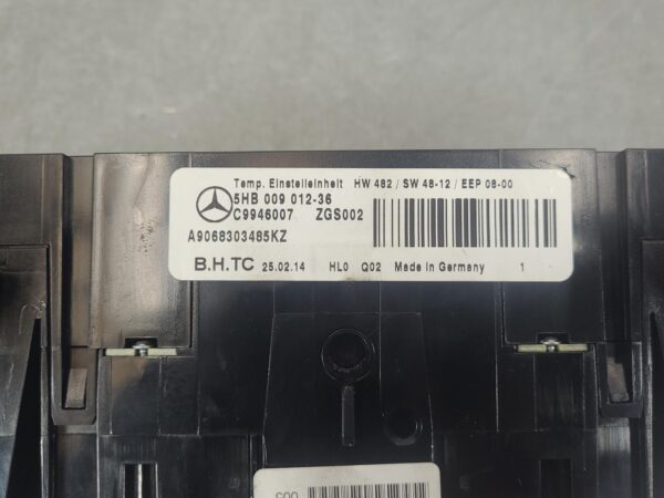 MERCEDES SPRINTER 2006-2018 HEATER/AC CONTROLS NCV3, STANDARD TYPE, 10/06-04/18 - Image 38
