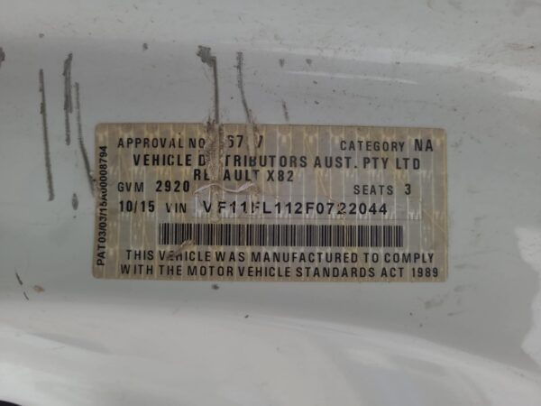 RENAULT TRAFIC 2015-2024 LEFT TAILLIGHT X82, IN BODY, LOWER, 01/15- - Image 54