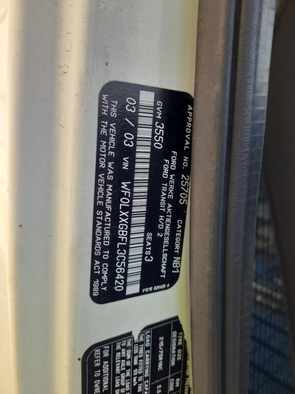 FORD TRANSIT 2000-2006 LEFT GUARD VH-VJ, VAN & BUS, 10/00-08/06 - Image 38