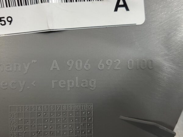 MERCEDES SPRINTER 2006-2018 TRIM PANEL A-PILLAR TRIM, RH SIDE, GREY, NCV3, 10/06 - Image 5