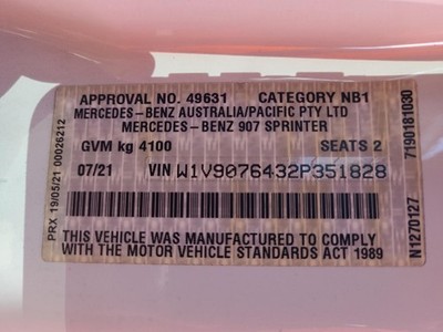 MERCEDES SPRINTER 2018-2022 TRANS/GEARBOX VS30, AUTO, RWD, DIESEL, 2.1, TWIN TUR - Image 89