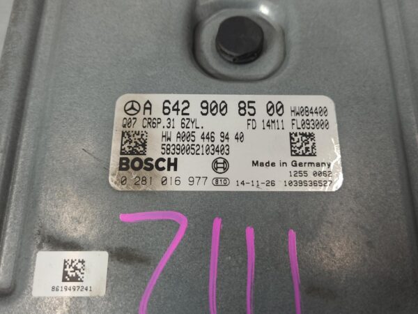 MERCEDES SPRINTER 2006-2018 ECU ENGINE ECU, 3.0, DIESEL, ECU ONLY, NCV3, 10/06-0 - Image 4