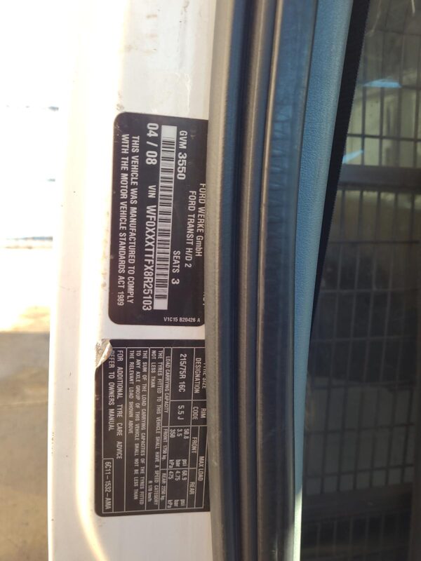 FORD TRANSIT 2006-2014 BONNET LOCK/SUPPORT VM, 07/06-02/14 - Image 31