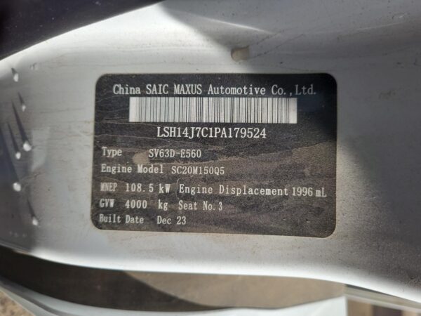 LDV DELIVER 9 2020-2024 WIPER MOTOR FRONT, 07/20- - Image 29