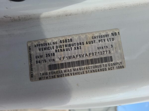 RENAULT MASTER 2011-2024 BODY/DOOR MOULD RH REAR (IN FRONT OF REAR WHEEL), SWB, - Image 19