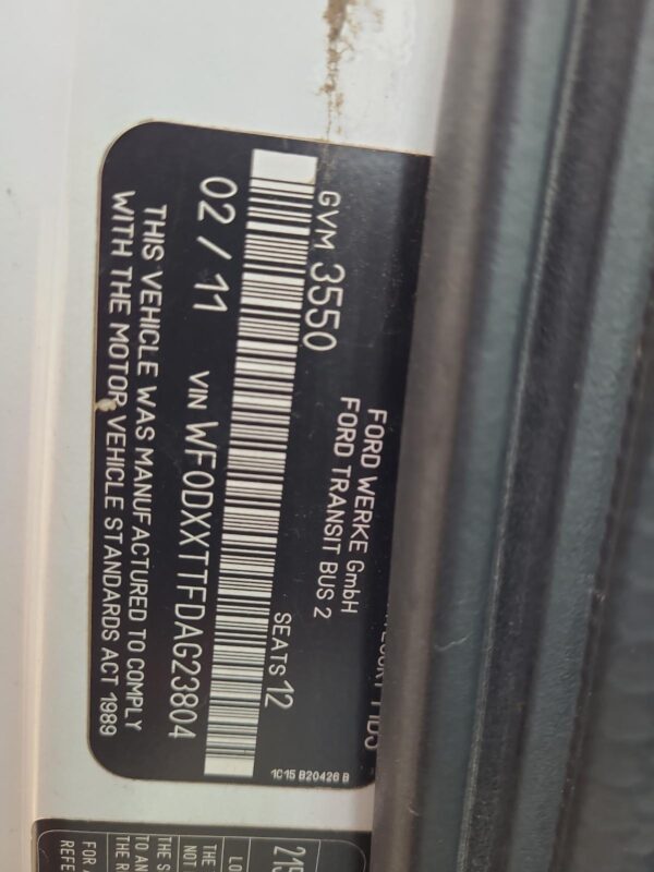 FORD TRANSIT 2006-2014 BONNET LOCK/SUPPORT VM, 07/06-02/14 - Image 38