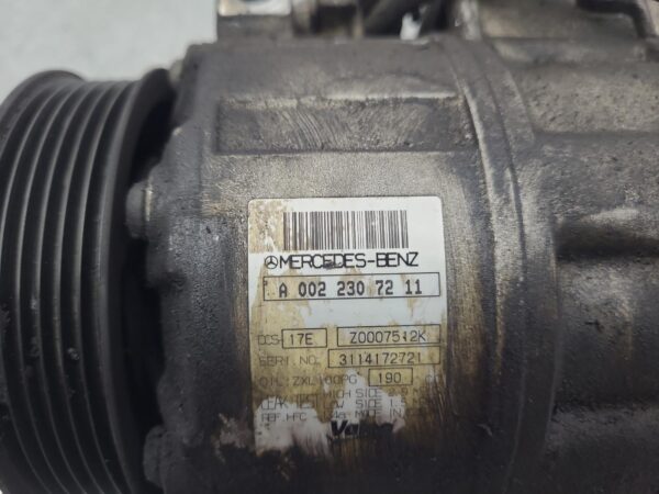 MERCEDES VITO 2011-2015 A/C COMPRESSOR 639, 2.1, DIESEL, P/N A0022307211, 02/11- - Image 4