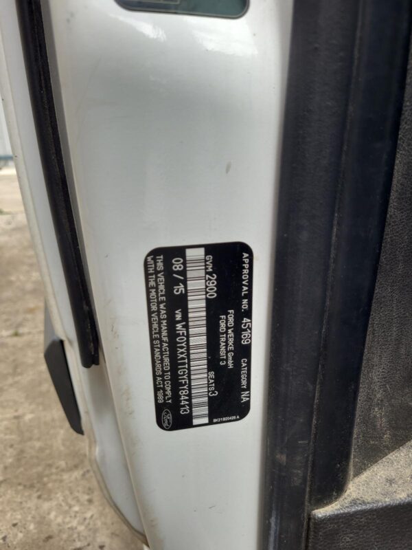 FORD TRANSIT CUSTOM 2013-2023 LEFT GUARD LINER VN, FRONT, 09/13-08/23 - Image 39