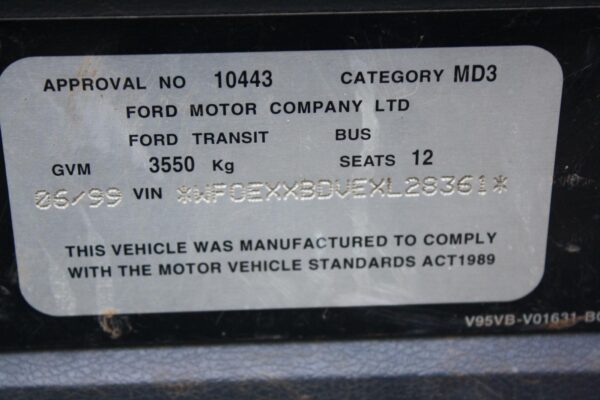 FORD TRANSIT 1996-2000 FUEL INJECTOR VF-VG, 2.5, DIESEL, AUTO, 05/96-09/00 - Image 11