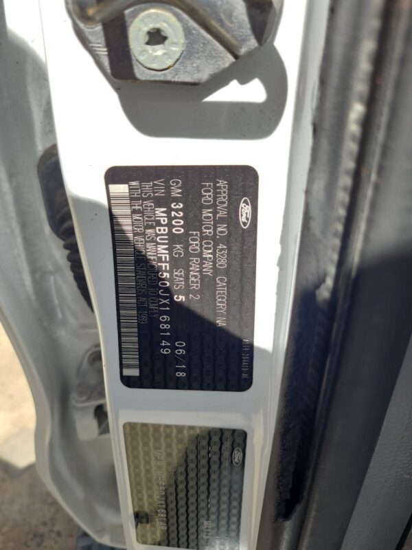 FORD RANGER 2011-2022 DOOR HINGE/RUNNER CHECK STRAP, LH FRONT, PX, 07/11-04/22 - Image 37