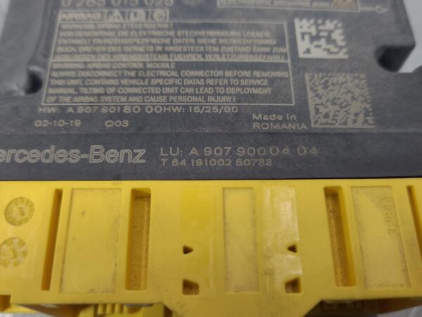 MERCEDES SPRINTER AIRBAG MODULE/SENSOR MODULE, VS30, 05/18- 18 19 20 21 22 23 24 - Image 37