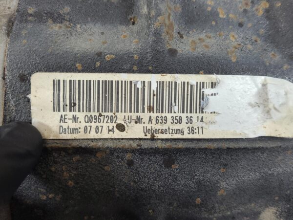 MERCEDES VITO 2004-2015 DIFFERENTIAL CENTRE 3.273 RATIO, 639, 04/04-02/15 - Image 25