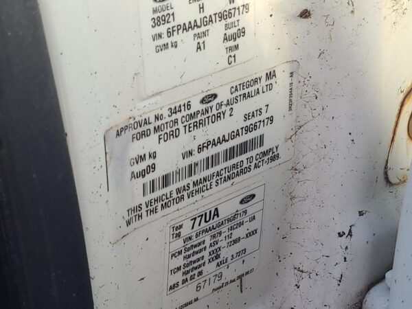 FORD TERRITORY 2004-2011 OVERFLOW BOTTLE SX-SY MKII, 4.0, PETROL, 1 PORT TYPE, 0 - Image 22