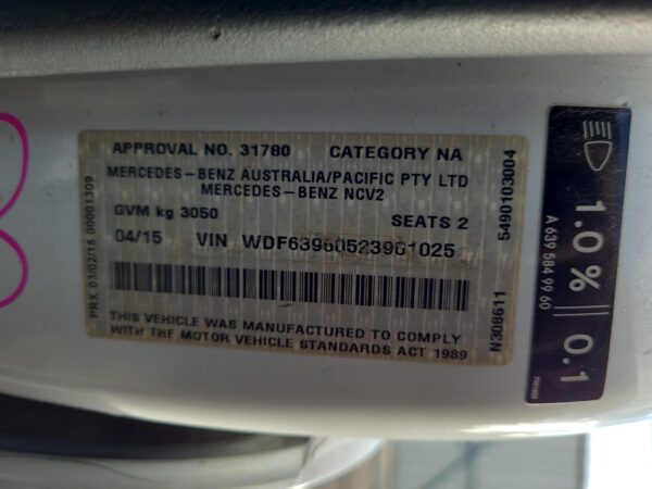 MERCEDES VITO 2004-2015 FAN ENG FAN ASSY, 2.1, 639, 04/04-02/15 - Image 11