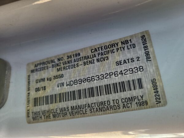 MERCEDES SPRINTER 2006-2018 RIGHT FRONT HUB ASSEMBLY NCV3, SINGLE WHEEL TYPE, 10 - Image 29