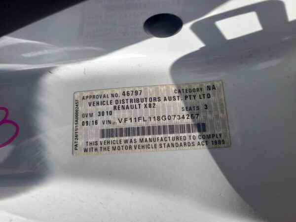 RENAULT TRAFIC 2015-2022 AIR FLOW METER 1.6, DIESEL, X82, 01/15-09/22 - Image 29