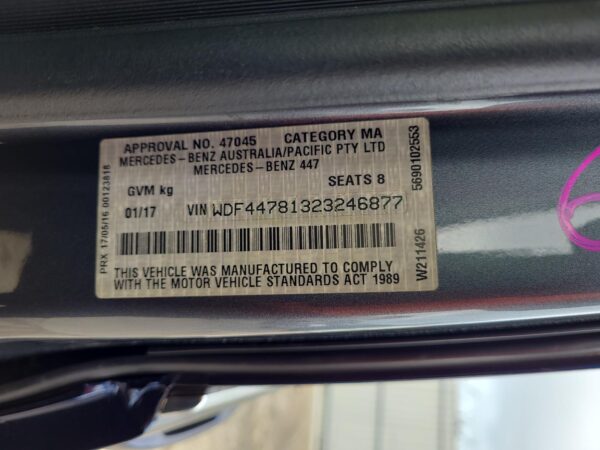 MERCEDES VITO 2015-2024 HATCH STRUT 447, TAILGATE ACTUATOR, V CLASS, 03/15- - Image 39