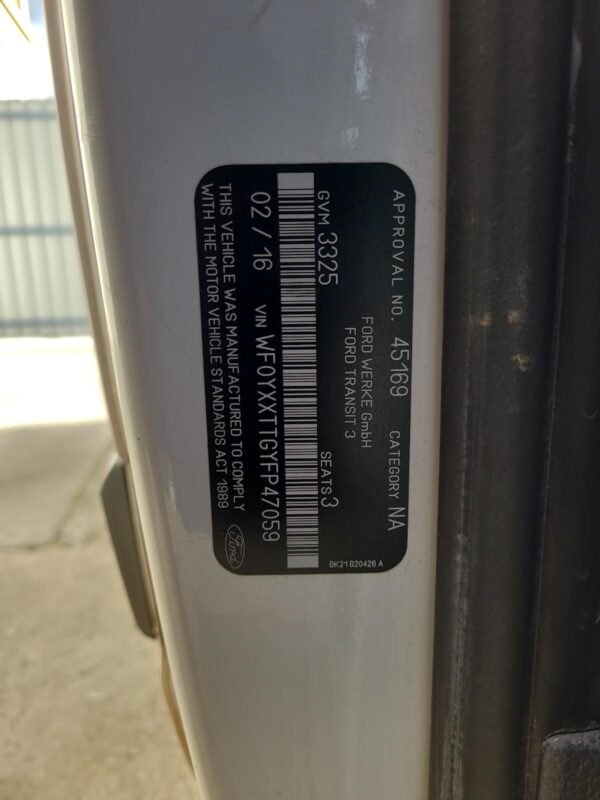 FORD TRANSIT CUSTOM BODY SEAL RUBBER SLIDING DOOR (LH SIDE), VN, 09/13-12/17 13 - Image 19