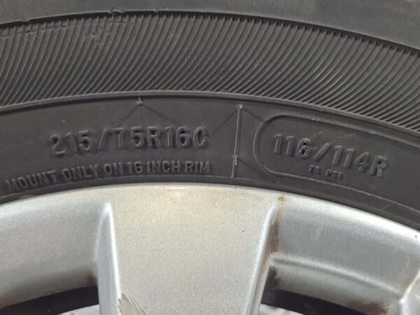 LDV DELIVER 9 2020-2024 WHEEL ALLOY FACTORY, 16X6.5IN, MULTISPOKE, 07/20- - Image 6